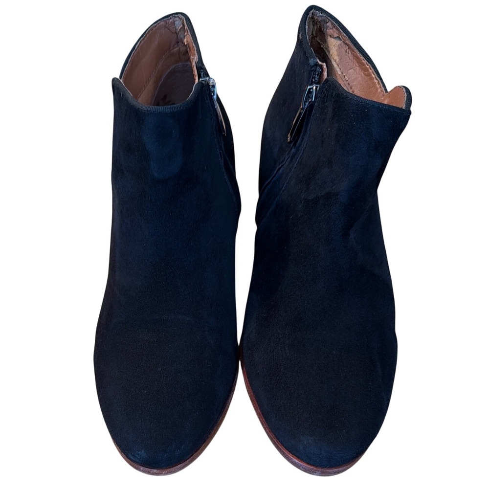 Sam Edelman Petty Ankle Booties 7 Black Suede Women's Casual